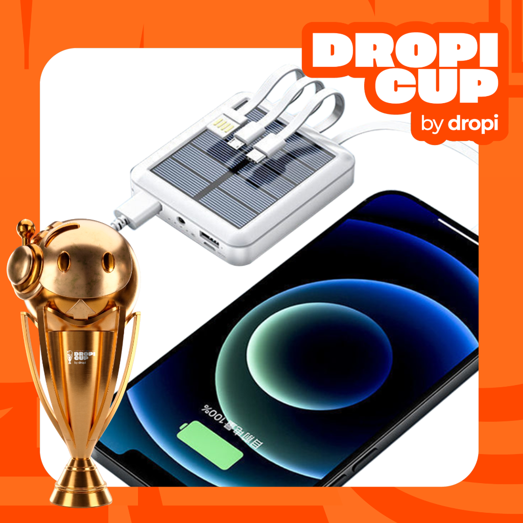 POWER BANK SOLAR Dropi Cup